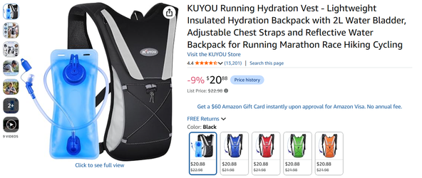 KUYOU Running Hydration Vest