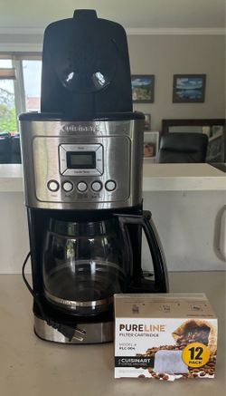 Cuisinart 12-Cup Programmable Coffee Maker + 6 Filters – Stainless Steel