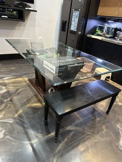 Glass Top Dining Table