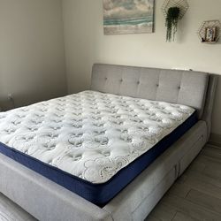 Bed and Mattress  King Size 