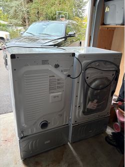 Front loader washer and dryer
