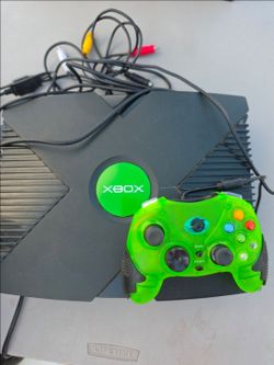 Original Xbox Console with Controller and Cables