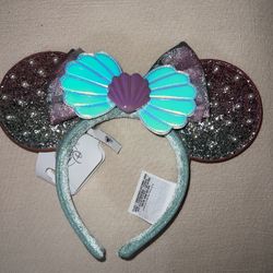 Disneyland The Little Mermaid Minnie Mouse Ears 