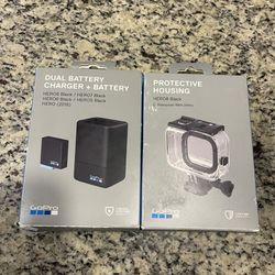 GoPro Protective Housing & Dual Battery Charger + Battery