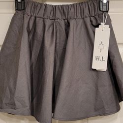 Women's Gray Skirt, Size Small