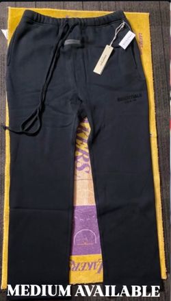 Fear of God Essentials Black Sweatpants Medium