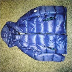 Authentic Blue Moncler Coat