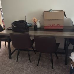 Quality Dining Table, Including Four Nice Chairs