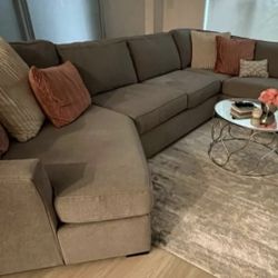 Living Spaces Heather Gray Sectional 