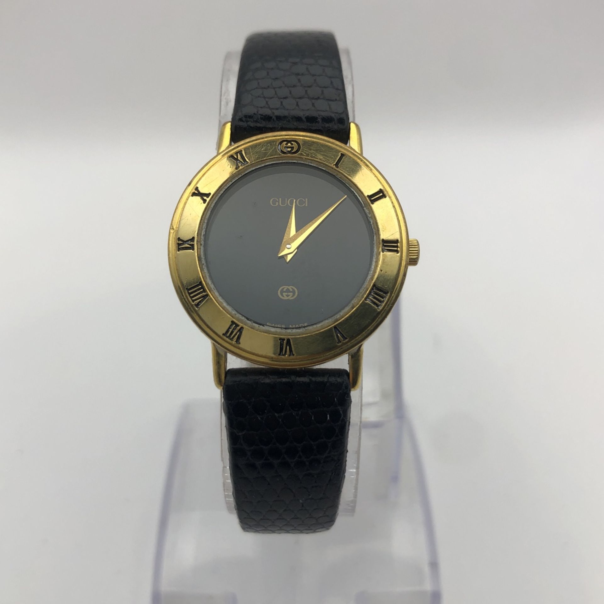 Womens Gucci 3000L 18k Gold Plated Vintage Watch