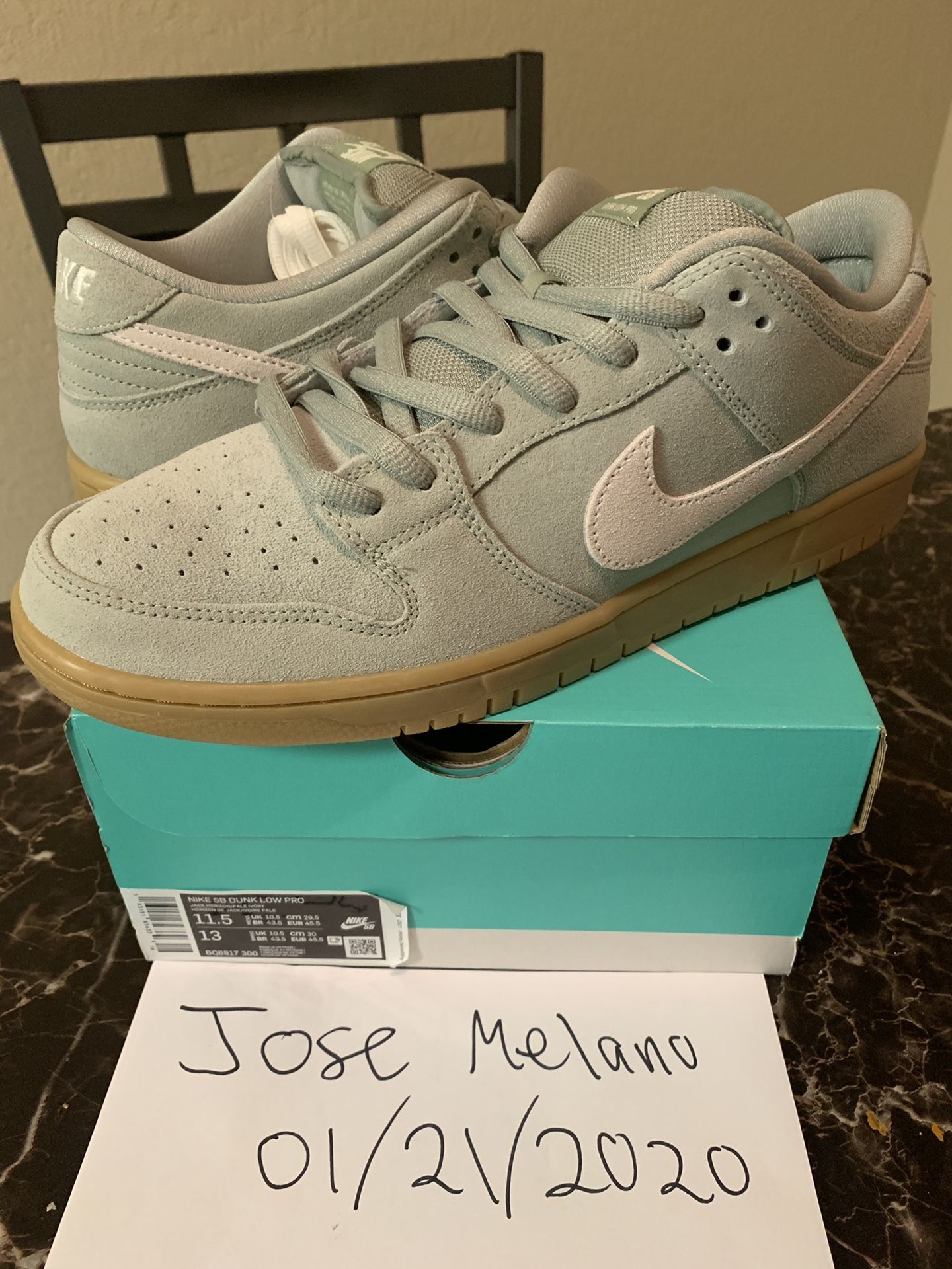 Nike SB Dunk Low Jade Horizon Size 11.5