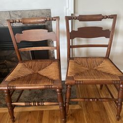 Pair Of Vintage/antique Cane Chairs