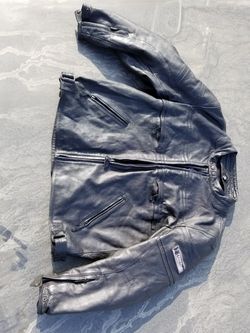Leather motorcycle jacket