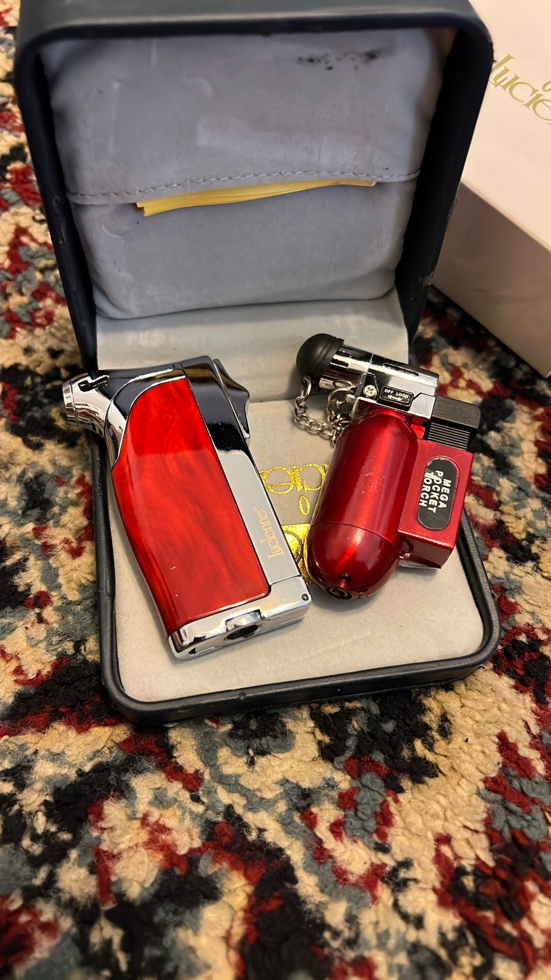 lighter and torch