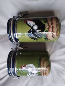 Provence Rooster Collection  Style Eyes  2 Piece