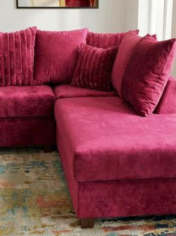 pink sectional new