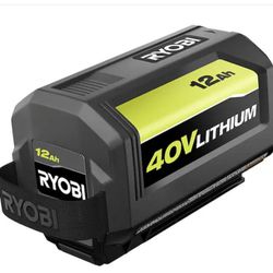 Ryobi 40v 12 AH battery 
