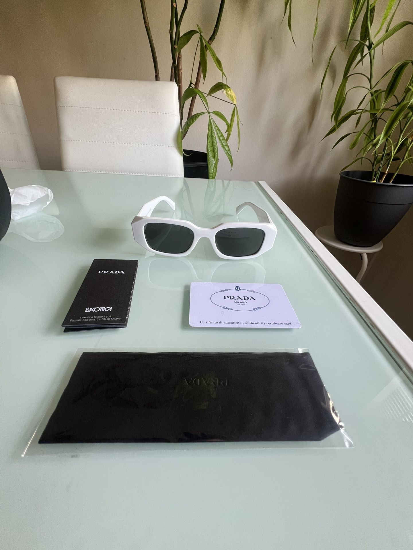 Prada Glasses White Brand New