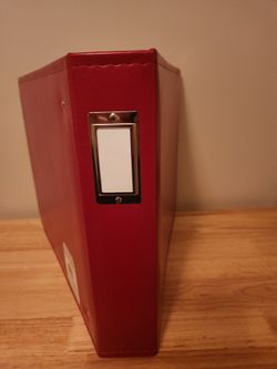 Red Scapbook Binder