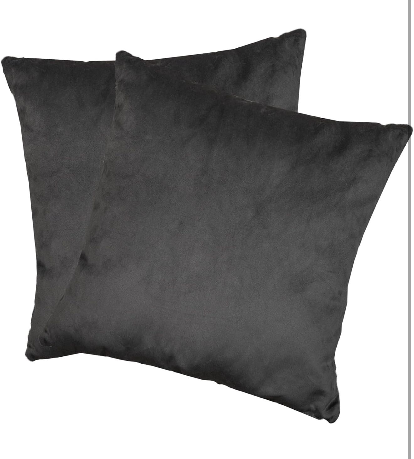 Brand new 16 * 16 Inch Throw Pillow (Set of 2), Square Pillow Soft Comfortable Bed and Sofa Couch Decorative Pillows, Grey
