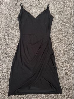 Black mini dress