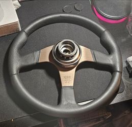 Authentic momo 350mm steering wheel
