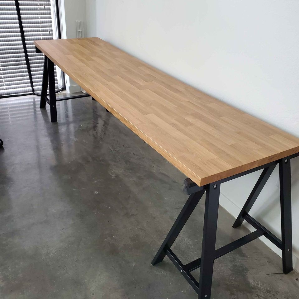 Ikea SALJAN 98" countertop/Desk Setup