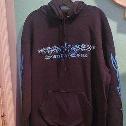 Santa Cruz Nsvy Blue Sweatshirt...size Large..like New@