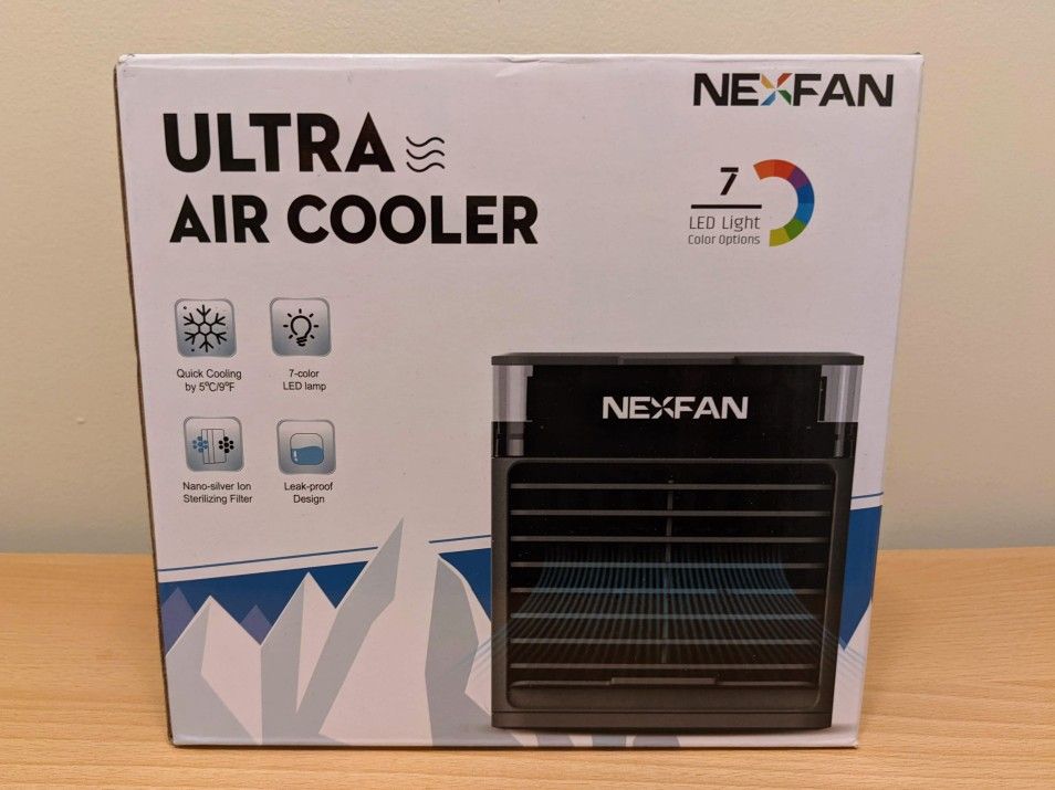 NEW IN BOX! NexFan Ultra: Portable Air Cooler with Powerful Cooling