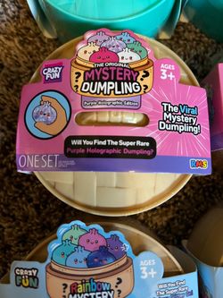 Purple Holographic Squishy Mystery dumpling toy