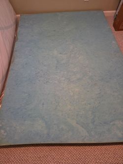 Full  Size Blue Gel Memory Foam Mattress Topper