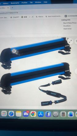 Multi purpose aluminum ski rack with strap  carrier, roof holder