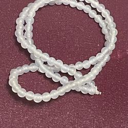 Strand Of Purple Snowstone Beads 