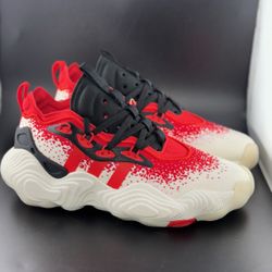 adidas Trae Young 3 Off White Vivid Red Black