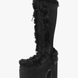 VIMISAOI Womens Race Platform Boots 