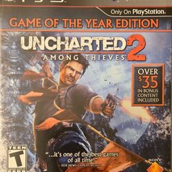 PS3 Uncharted 2 Among Thieves G.O.T.Y.E Video Game
