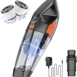 Handheld Vacuum Cordless Cleaner,Powerful Portable and Dust Buster Hand Vcauum Rechargeable with Large-Capacity Battery for CarPetOfficeHome (Mixed Co