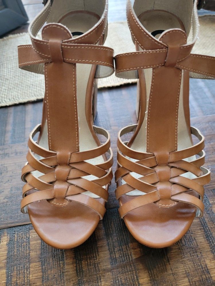 Guess Cork Wedge Platform Heels Size 9M