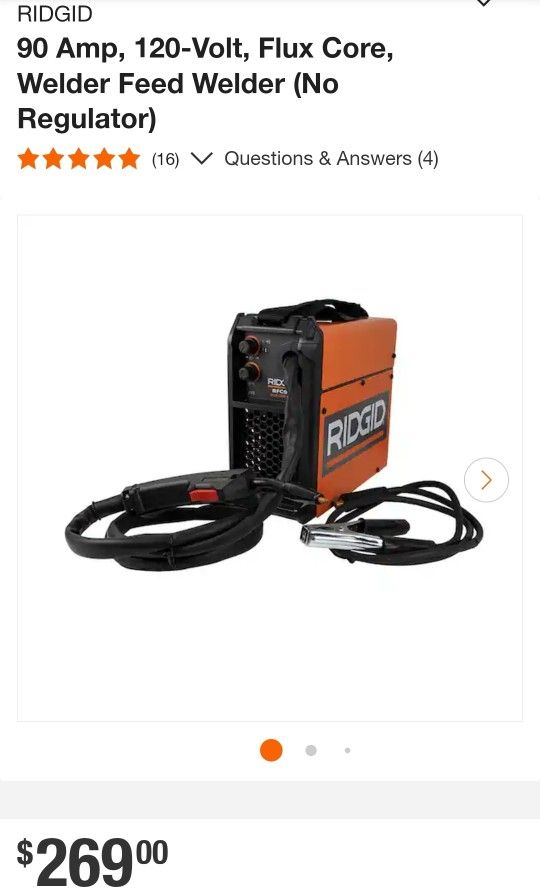 RIDGID Flux-Core Welder