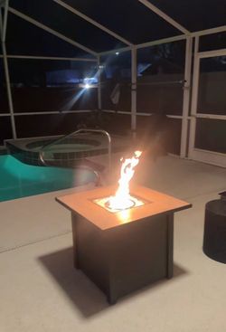 Propane fire table