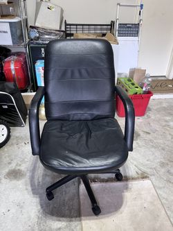 Black Leather Office Chair