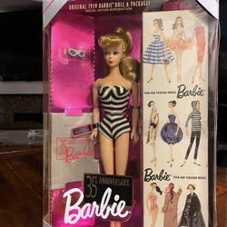 Original 1959 Barbie Doll , 35th Anniversary 