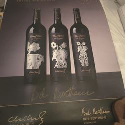 Chateau St Michelle 20 Vintage Wine Artist Series 2012 https://offerup.com/redirect/?o=U2lnbmVkLmJ5 D. Chihuly & Bob Bertheau Print With Dale 