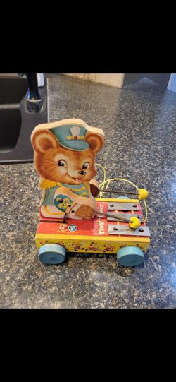 Fisher Price Tiny Teddy Xylophone vintage