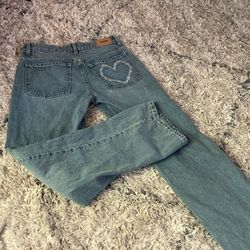 Rsq jeans with hearts