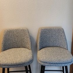 2 Grey Swivel Barstools ( together or seperate)