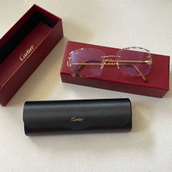 Cartier Glasses with Real Diamonds 