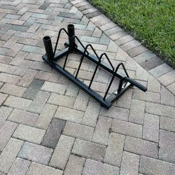 Weight Plate & Barbell Rack With Wheels