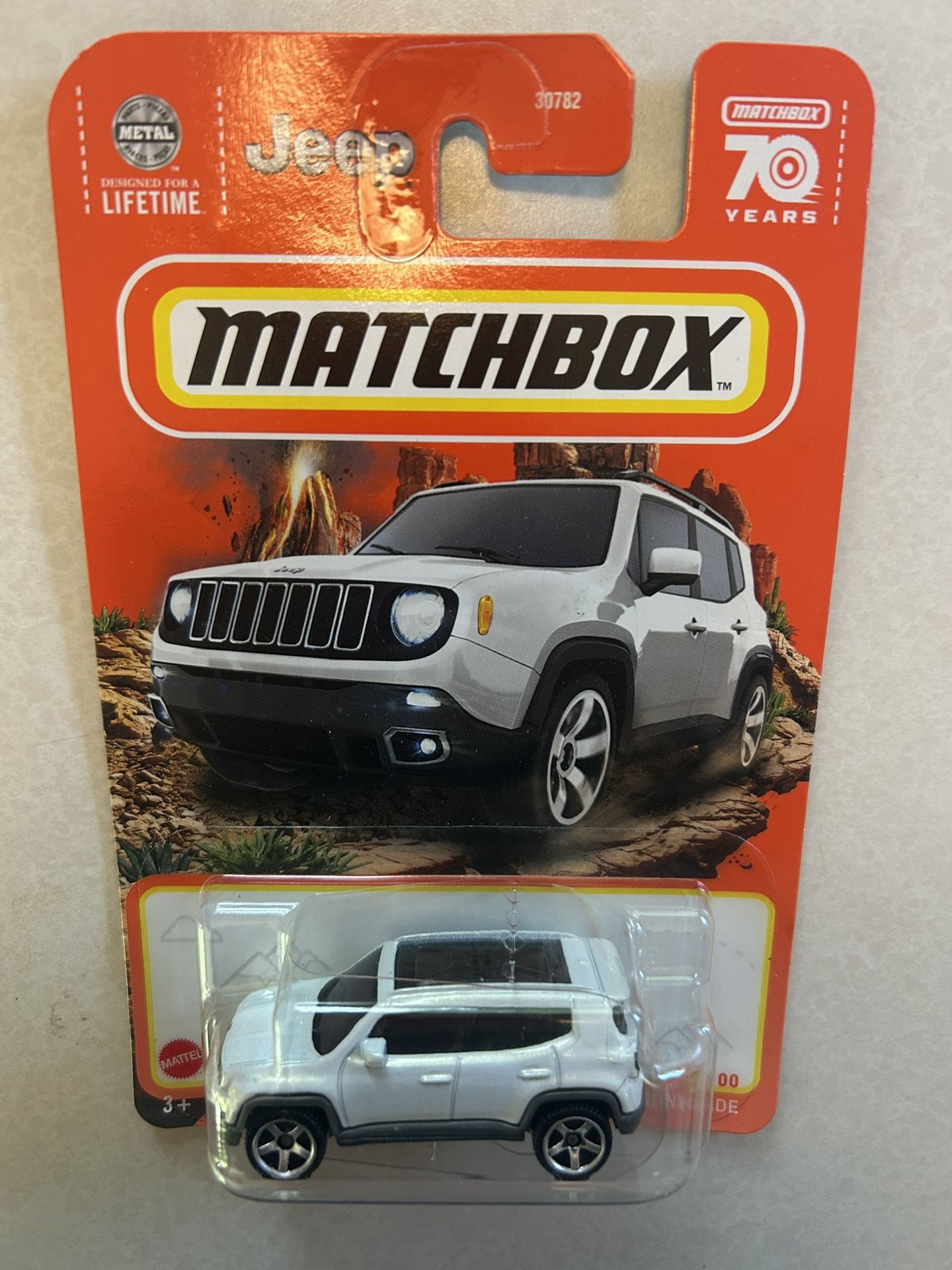 Matchbox Toy JEEP Renegade SUV White