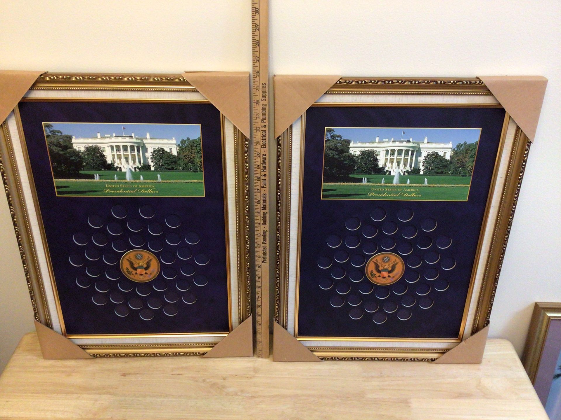 USA Presidential Dollars Display Frame